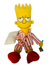 Bart Simpson plush stuffed animal 24&quot; Matt Groening 1990 vtg toothbrush ... - £38.66 GBP