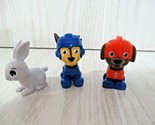 Paw patrol Zuma Chase bunny rabbit mini action figure 3pc lot - $6.92