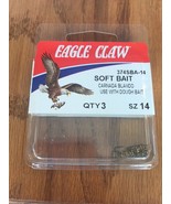 Eagle Claw 374SBA-14 Soft Bait 3 Piecesize 14 Ships N 24h - $14.73