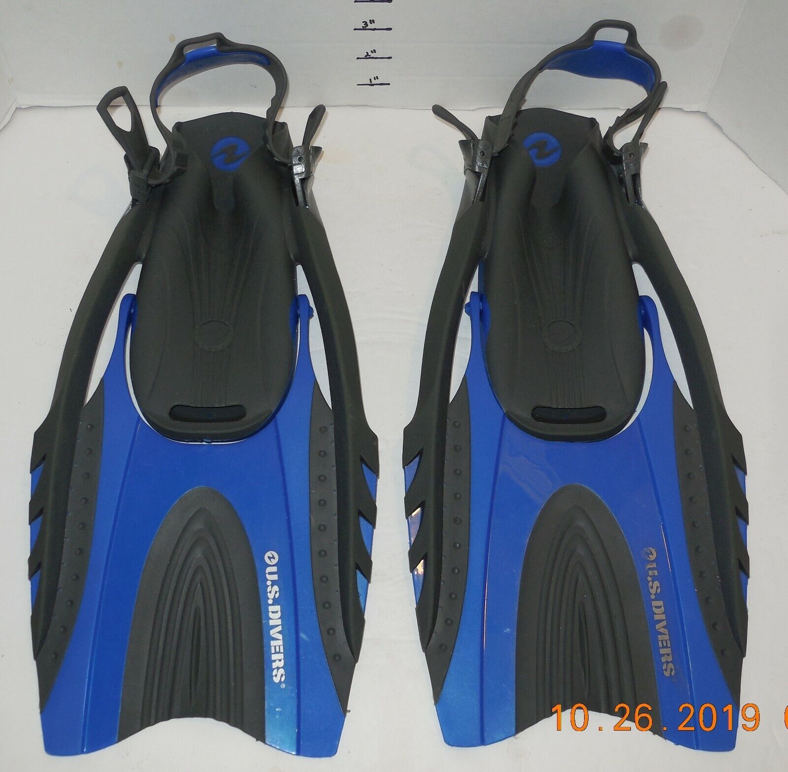  U.S. Divers Blue DIVING FINS FLIPPERS SIZE S/M - $35.30