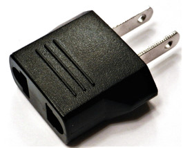 European Eu Round To Flat Plug Power Plug Adapter End Charger Travel Converter - £5.32 GBP