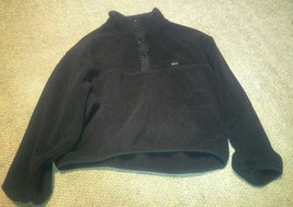 Mens Woolrich Black 2XL Pull Over 4 Snap Button Origianl Outerwear 100% ... - $9.99