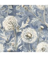Floral Peel and Stick Wallpaper Vintage Blue Floral Wallpaper 16.9inx118... - $15.90