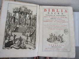 1754 Biblia Sacra Vulgate Editionis Sixt Et Clementis VIII - $494.01