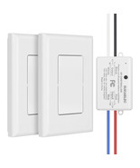 3 Way Wireless Light Switch, No Wiring, No Wifi, 100Ft Rf Range, Pre-Pro... - $50.99