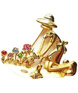 Danecraft Gold - Plated Flower Gardening Pin Brooch - €8,55 EUR