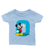Personalised Initial boys t shirt Custom Baby boy Name newborn oscar kid... - $40.57 CAD
