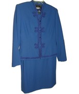 Donna Morgan Petites Womens 2 Pc Periwinkle Skirt Suit Size 8 &amp; 12 EUC -... - $336.54 MXN