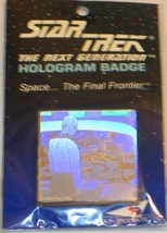 Star Trek Next Generation Picard and Romulan Warbird Hologram Pin Badge ... - $9.74