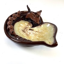 Vtg Japan Momma Siamese Cat Kittens 1960s Ashtray Trinket Change Holder MCM - $33.00