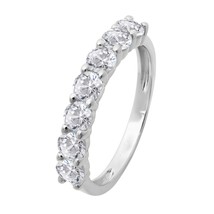 1.50CT Diamanti Finti Accatastabile Sposa Matrimonio Anniversario Fascia Dorato - £197.14 GBP