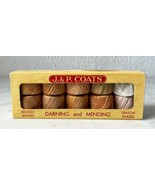 Vintage J &amp; P Coats Cotton Crochet Thread-Box of 10 Balls Season Shades ... - £9.64 GBP