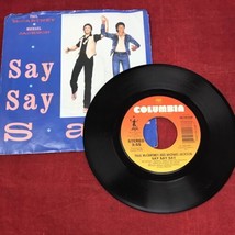Paul McCartney &amp; Michael Jackson Say Say Say VTG 45 Record Ode To A Koala Bear - £5.87 GBP