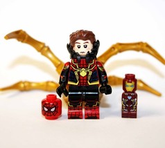 Minifigure Iron Spider-Man Infinity War Marvel Movie  Custom Toy - £3.92 GBP