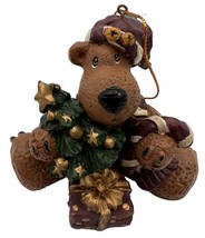 VTG 90s Christmas Reindeer Ornament Resin Figurine Shelf Mantle Tree Country - £11.96 GBP
