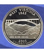 2005 S State Quarter West Virginia Proof Deep Cameo CN-Clad Coin  - £2.31 GBP