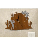 15in W Southwest Theme Desert Mountain Wall Clock - Kokopelli Golfer - $104.00