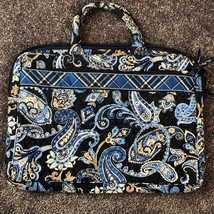 Vera Bradley Laptop Bag Windsor Navy Travel Carry Case School Work - $15.50