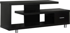 Monarch Specialties Tv Stand With 1 Drawer, 60&quot;W, Cappuccino - £155.86 GBP