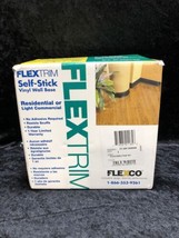 FlexTrim Self-Stick Vinyl Wall Base, True White, 4&quot;x20&#39; - NEW IN BOX! FAST! - £15.81 GBP