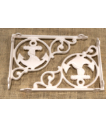 2 CAST IRON BOAT ANCHOR BRACKETS CORBELS WALL SHELF BRACKET NAUTICAL CRE... - €20,56 EUR