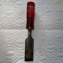Vintage Millers Falls No.1430-06-1 Chisel 1&quot; Permaloid Red Handle Made i... - £15.27 GBP
