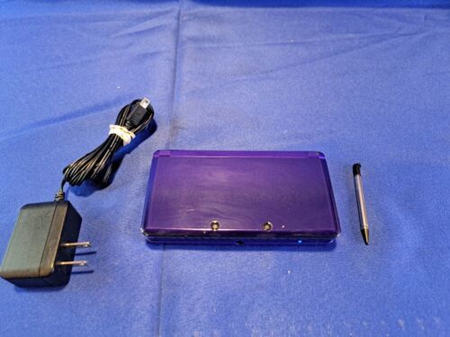 2011 Nintendo 3DS Midnight Purple Portable Gaming Console TESTED WORKING!!! - $280.49