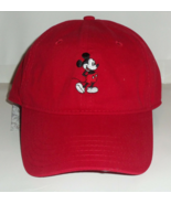 NWT Disney MICKEY MOUSE RED NOVELTY BASEBALL HAT  ONE SIZE - £18.69 GBP
