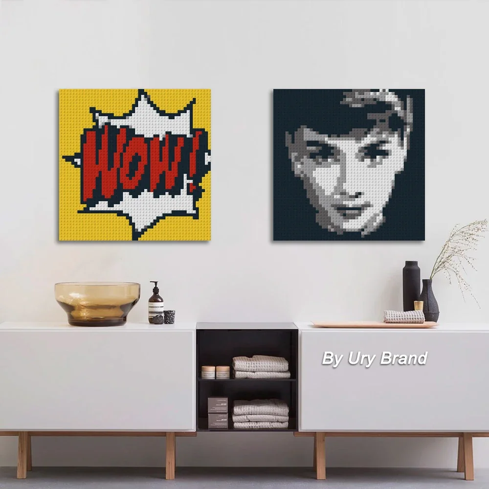 DIY Pixel Art Audrey Hepburn Mosaic Pop Painting By Numbers Retro Room ...