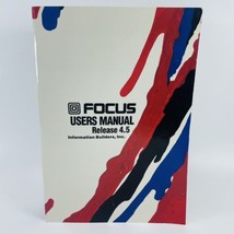 Focus Information Builders Inc Users Manual Release 4.5 Vintage Software... - £23.11 GBP