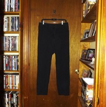 Woman Within Elastic Back Black Denim Jeans  - Size 16W (#212) - $23.75