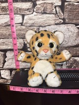 Keel Toys Sitting Snow Leopard Sparkle Eyes 7&quot; Soft Toy - £7.78 GBP