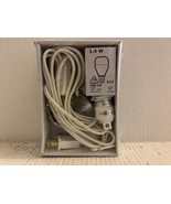 IKEA STRALA Cord Set with E12 Bulb, 157&quot; cord, White, 503.715.12, NEW - £23.73 GBP