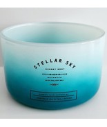 Candle Holder Jar Blue New OB Seven Willows Wax Co Stellar Sky Crafts ELEC - $377.73 MXN