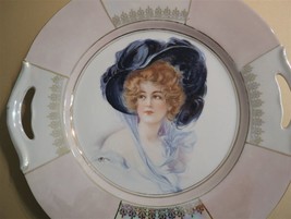 Koenigszelt Silesia 11&quot; Portrait Cake Plate c1905 - £39.24 GBP