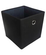 Room Essentials 11&quot; Fabric Cube Storage Bin Black Foldable with Grommets - $225.15 MXN