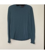 Boden Teal Green Ruffled Long Sleeve And Neck Keyhole Closure Size 2 XS - $25.97 CAD