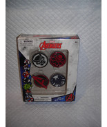 Marvel The Avengers 4 Piece Metal Pin Set Black Panther Hydra Shield - £10.05 GBP