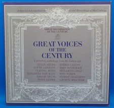 Great Voices Of The Century LP Caruso, Melba, Schipa, Gigli, McCormack,M... - $6.92