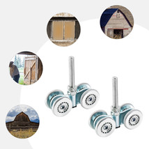 2Pcs Barn Shed Sliding Door Garage Door Track Roller Wheels Accessory Parts - £57.68 GBP