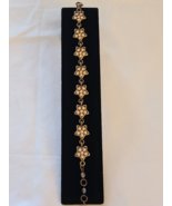 Designer Signed Kirks Folly Copper Twinkle Star Link Bracelet 7 - 8 Inches - £32.04 GBP