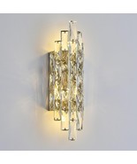 Chandiry Modern Gold Crystal Wall Sconce Light Fixtures, Gold WS003 - $1,477.14 MXN