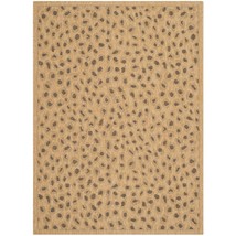 SAFAVIEH Courtyard Collection 8&#39; x 11&#39; Natural / Gold CY6104 Indoor/ Outdoor Wat - £188.32 GBP