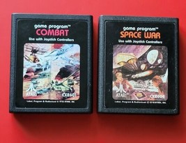 Combat Space War Atari 260 7800 Picture Label Vintage Games - Cleaned Works - £9.58 GBP