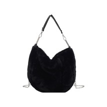 Winter New Fashion Chain Shoulder Bag Soft Warm  Bag Crossbody Bag Female Bag Pl - £15.72 GBP