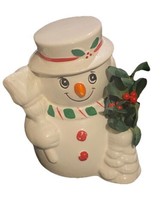 Vintage Russ Berrie &amp; Company Holiday Ceramic Snowman Bank #5959 - $268.41 MXN