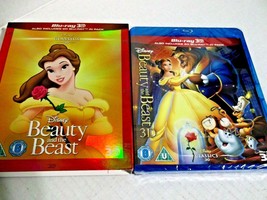 Beauty And The Beast Brand New 3D BLU-RAY And 2D w/ Slipcover Disney Movie New - £22.09 GBP