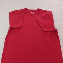 Carhartt K87 R68 Loose Fit Mens Red Cotton Blend Workwear Short Sleeve T-Shirt L image 10