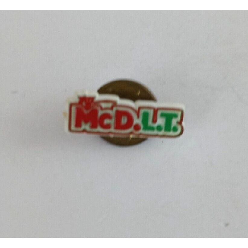 Vintage McD.L.T. McDonalds Employee Lapel Hat Pin - $10.19