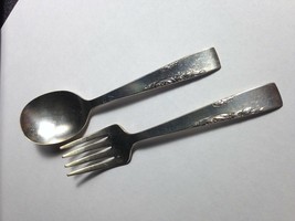 PROPOSAL by 1881 Rogers Childs Fork &amp; Spoon Set Vintage 1954 Discontinued - $19.95